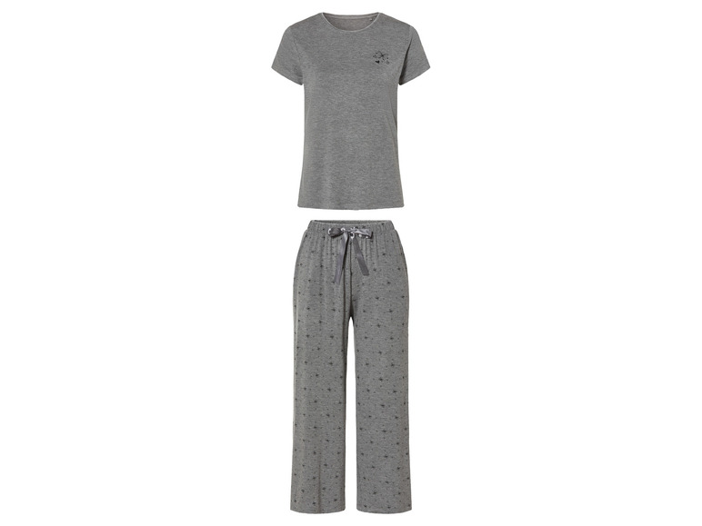esmara® Damen Pyjama in moderner 7/8-Culotte-Passform Nur noch ein Tag übrig
