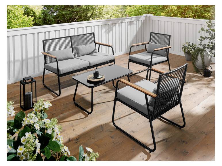 LIVARNO home Garten Loungeset, 4-teilig Saisonschlussverkauf