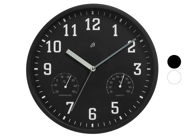 AURIOL® Wanduhr mit Thermo- und Hygrometer Vatertagsangebot