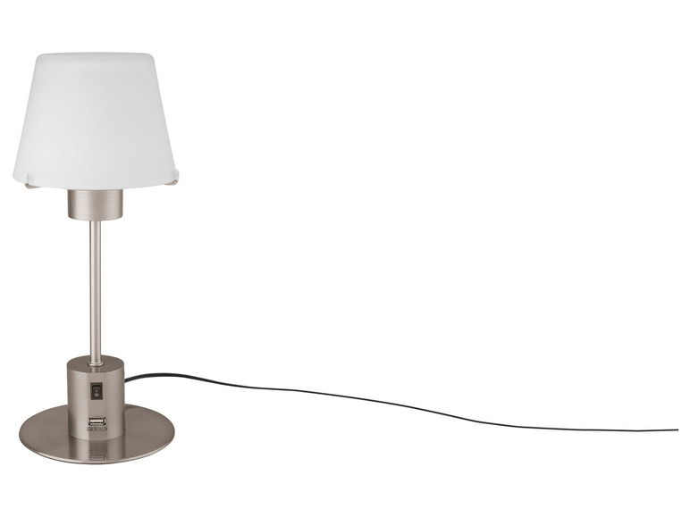 LIVARNO home LED-Tischleuchte, USB-Anschluss zum Aufladen Lagerräumung