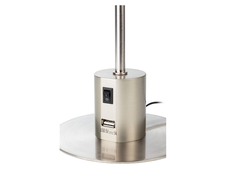 LIVARNO home LED-Tischleuchte, USB-Anschluss zum Aufladen Lagerräumung