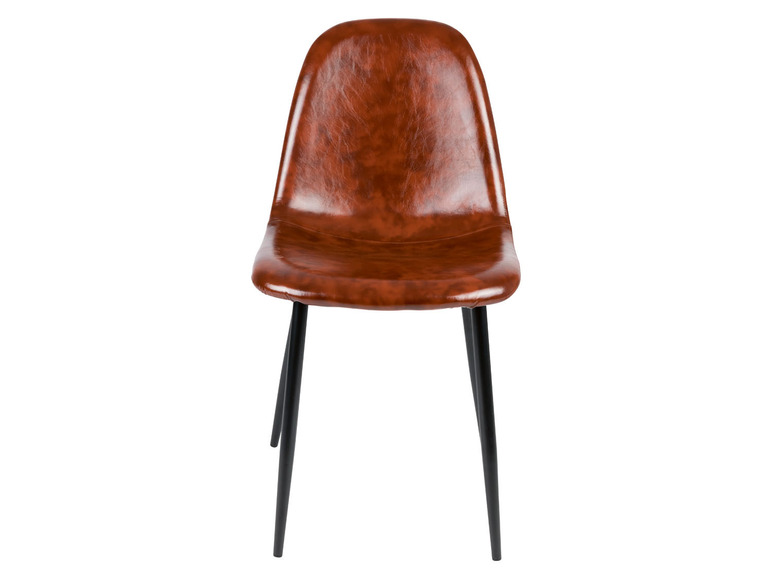 LIVARNO home Stuhl »San Diego«, braunes Kunstleder, 2 Stück Blitzangebot