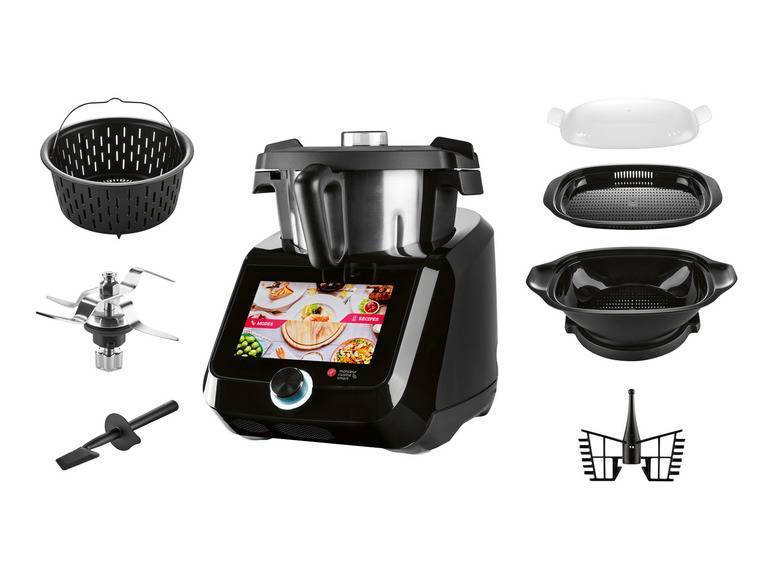 SILVERCREST® KITCHEN TOOLS Monsieur Cuisine Smart SKMS 1200 B1 Black Neueste Stile