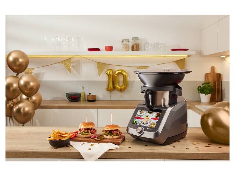 SILVERCREST® KITCHEN TOOLS Monsieur Cuisine Smart SKMS 1200 B1 Titanium Letzte 2 Tage