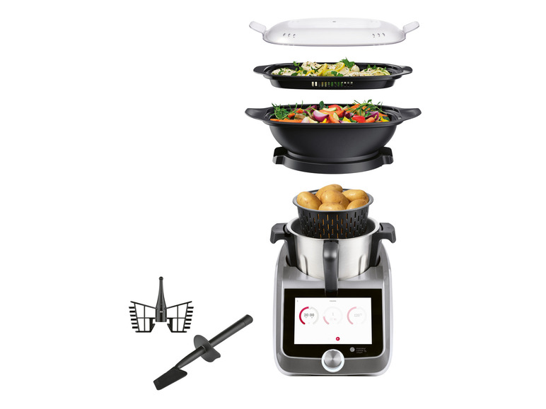 SILVERCREST® KITCHEN TOOLS Monsieur Cuisine Smart SKMS 1200 B1 Titanium Letzte 2 Tage