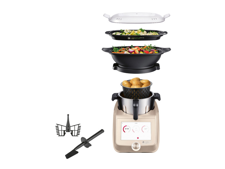 SILVERCREST® KITCHEN TOOLS Monsieur Cuisine Smart SKMS 1200 B1 Champagner Letzter Tag