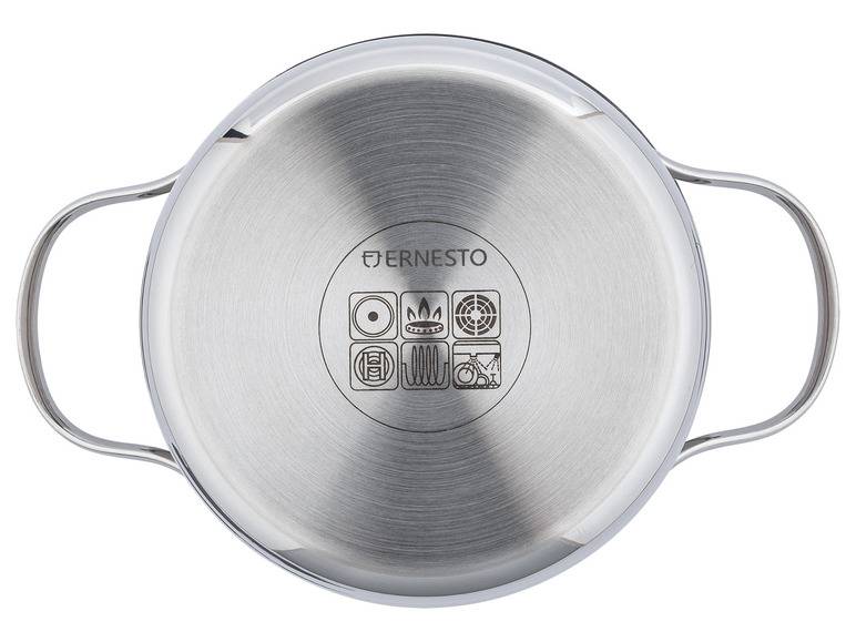 ERNESTO® Edelstahl-Topf, mit Deckel, Ø 16 cm Fabrikladen