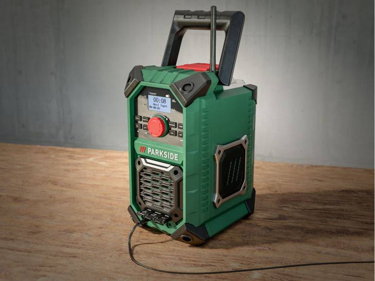 PARKSIDE® Akku-Baustellenradio »PBRA 20-Li B2« 20 V / 12 V oder Netzbetrieb, ohne Akku und Ladegerät 50% Rabatt für begrenzte Zeit