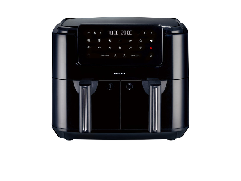 SILVERCREST® KITCHEN TOOLS Doppelzonen Heißtluftfritteuse »A1 SHLFDD 2400«, 2200–2600 W Fabrikverkauf