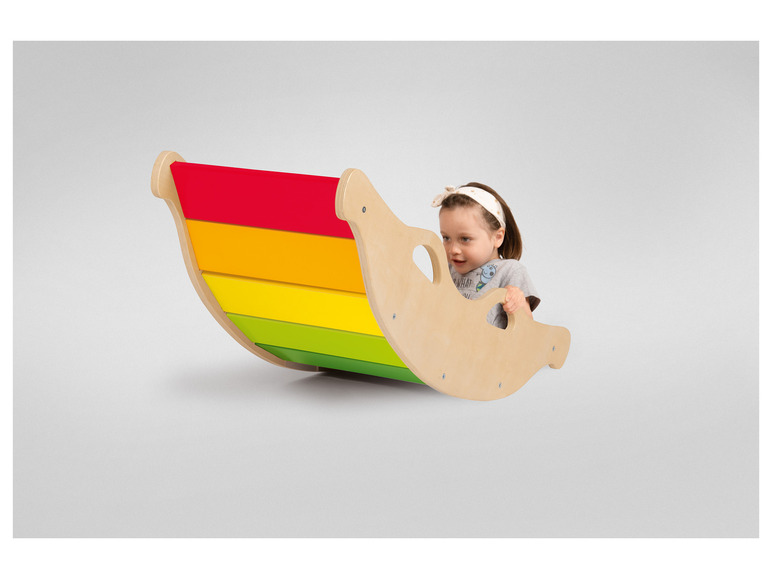 Playtive Holz Balancewippe, in Regenbogenfarben Begrenztes Angebot