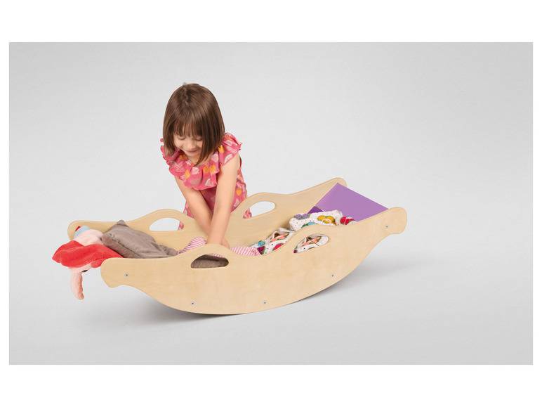 Playtive Holz Balancewippe, in Regenbogenfarben Begrenztes Angebot