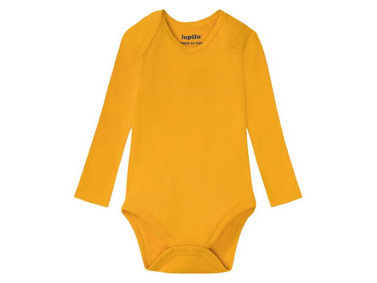 lupilu® Baby Bodies, langarm, 5 Stück, aus reiner Bio-Baumwolle Online Outlet