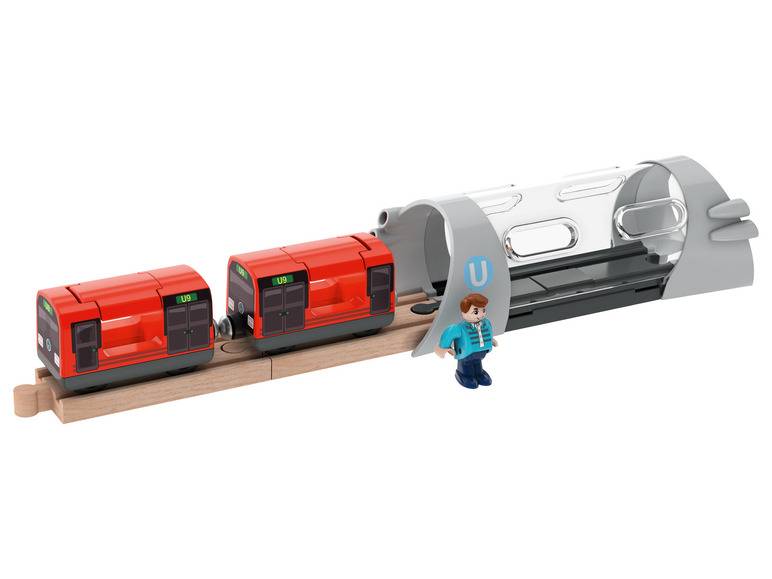 Playtive Eisenbahn Erweiterungs-Set, mit Buchenholz Kauf eins, bekomm eins gratis