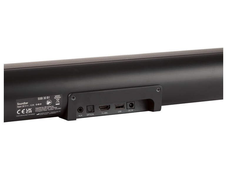SILVERCREST® Soundbar Stereo 2.0 »SSB 30 B1«, 2x 15 W RMS JETZT KAUFEN