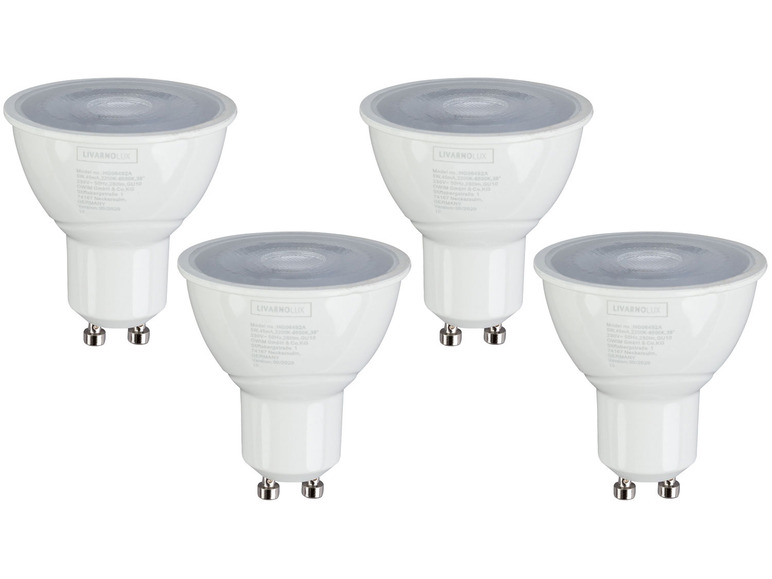 LIVARNO home 4er Set - Leuchtmittel Lichtfarbensteuerung, für Zigbee Smart Home, 5 Watt, GU10 Bis zu 60% Rabatt