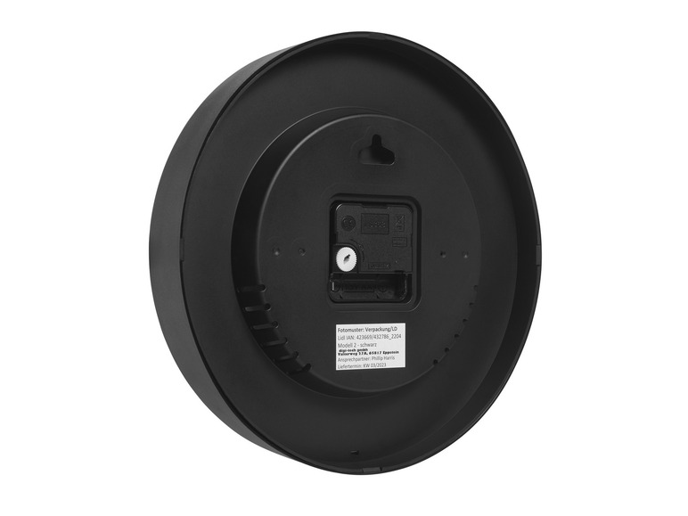 AURIOL® Wanduhr mit Thermo- und Hygrometer, Ø 25 cm Speichern exportieren