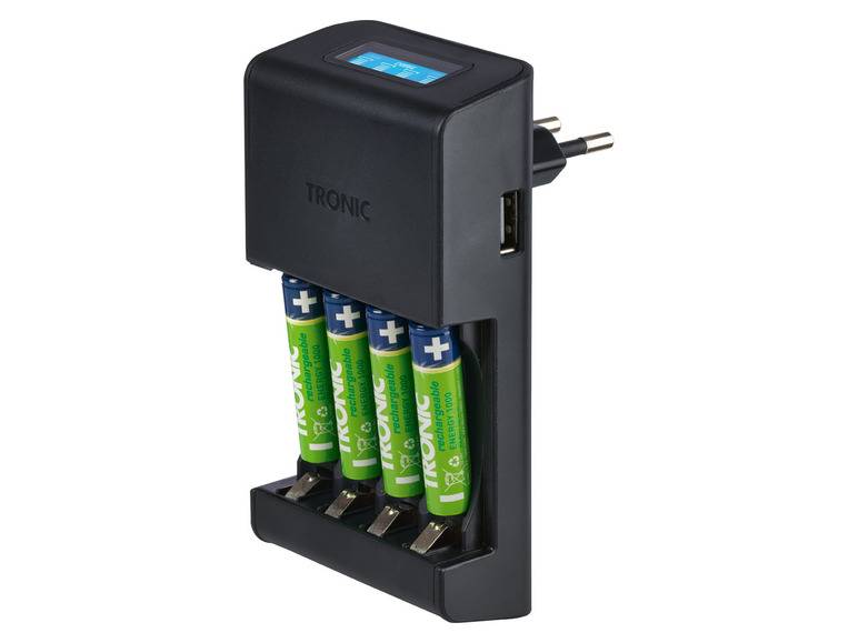 TRONIC® Akku Ladegerät mit LCD Ladeanzeige Angebote