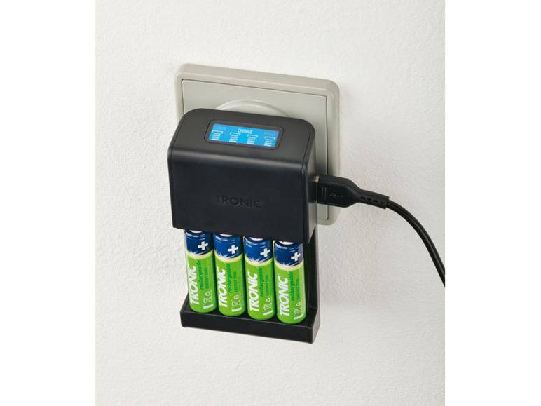 TRONIC® Akku Ladegerät mit LCD Ladeanzeige Angebote
