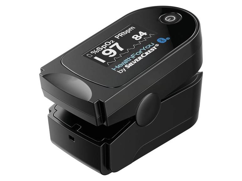 SILVERCREST® PERSONAL CARE Pulsoximeter »SPO 55«, mit HealthForYou- App Flash Sale
