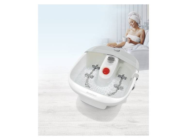 SILVERCREST® PERSONAL CARE Fußsprudelbad, »SFB 80 A2« 3 Pediküre-Aufsätze Lagerräumung