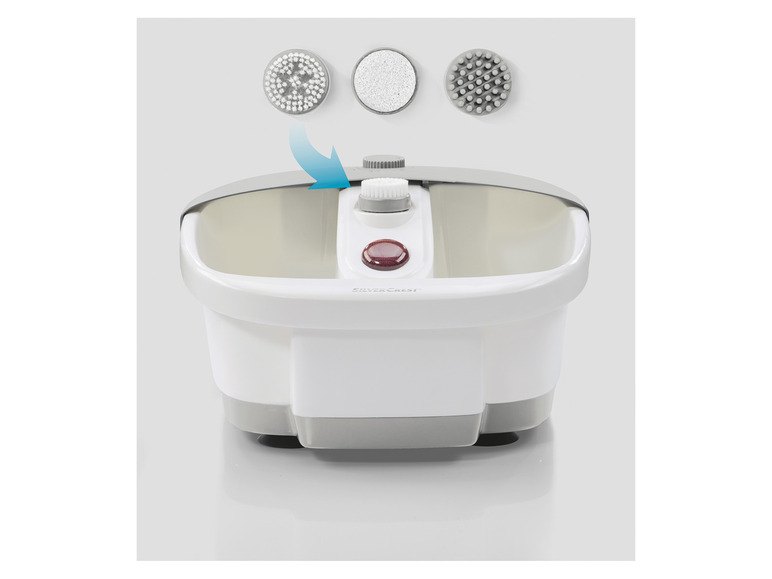 SILVERCREST® PERSONAL CARE Fußsprudelbad, »SFB 80 A2« 3 Pediküre-Aufsätze Lagerräumung