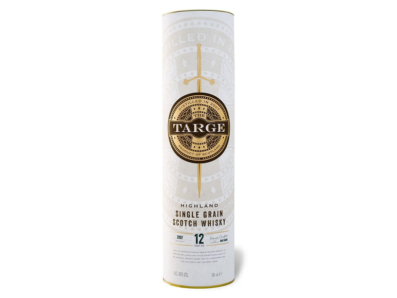 The Targe Highland Single Grain Scotch Whisky 12 Jahre mit Geschenkbox 40% Vol Wochenangebot