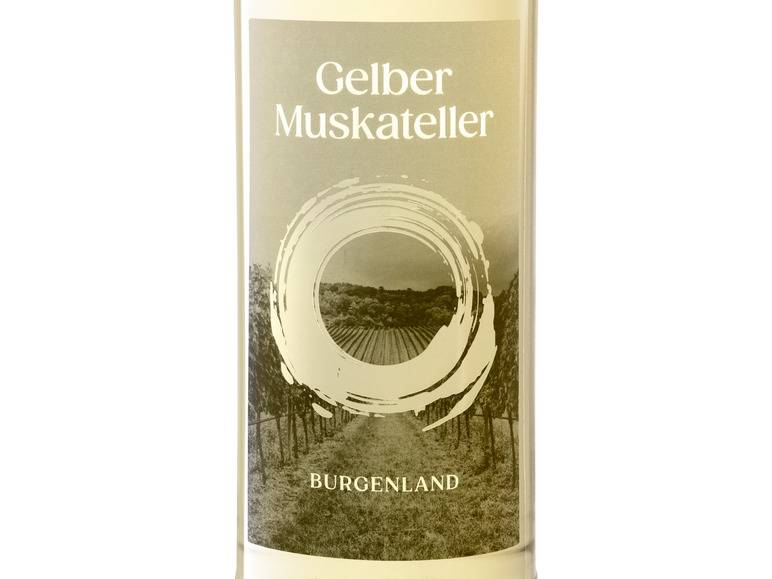 Gelber Muskateller Burgenland trocken, Weißwein 2023 Vierteljährliche Förderung