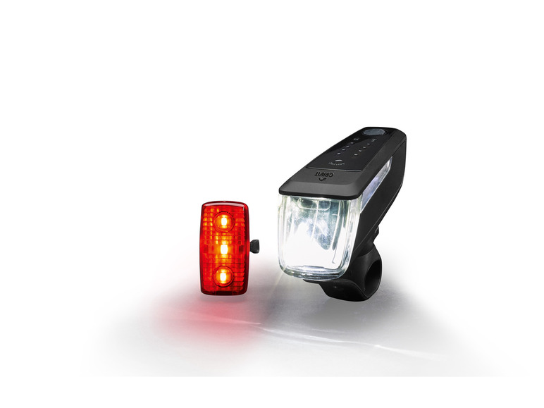 CRIVIT LED-Fahrradleuchten-Set mit Notbremsfunktion Heißer Verkauf