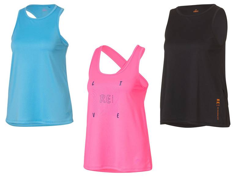CRIVIT Damen Funktionstop, feuchtigkeitsableitend Neueste Mode