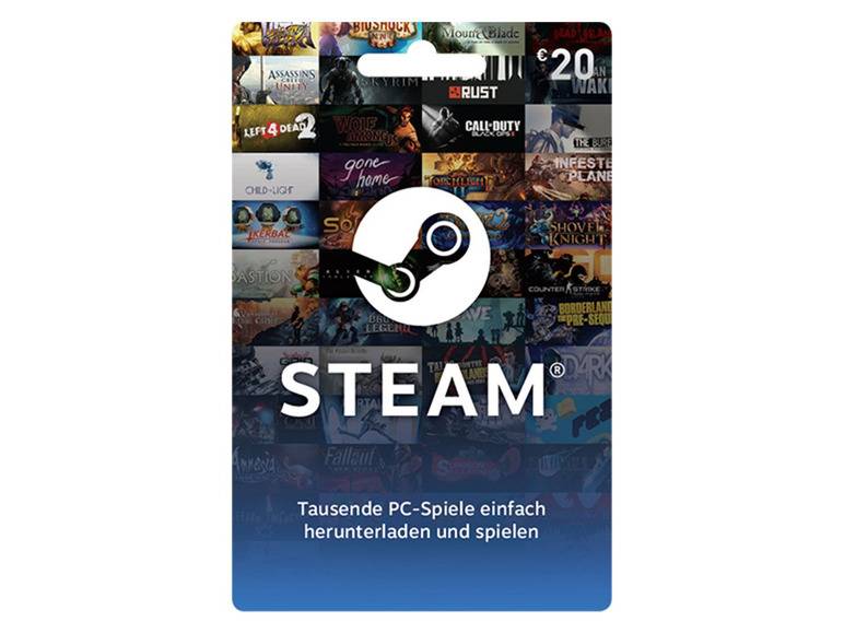 Steam Wallet Card über 20€ Limitierter Zeitrabatt