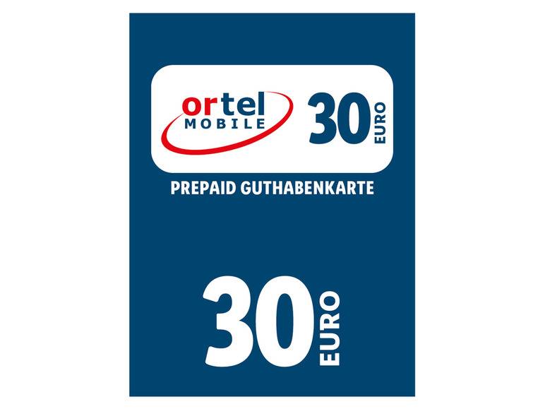Ortel Mobile Code über 30 € Tiefpreis