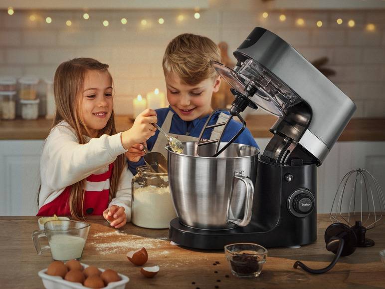 SILVERCREST® KITCHEN TOOLS Profi-Küchenmaschine »SKMP 1300 D3«, 1300 W im Angebot