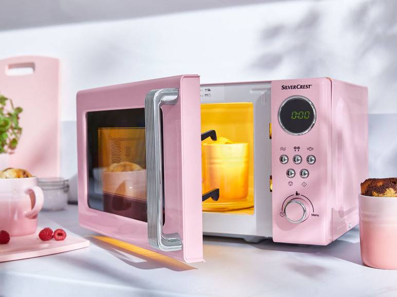 SILVERCREST® KITCHEN TOOLS Mikrowelle »SMWC 700 C1«, 17l, 700 W rosa Günstig kaufen