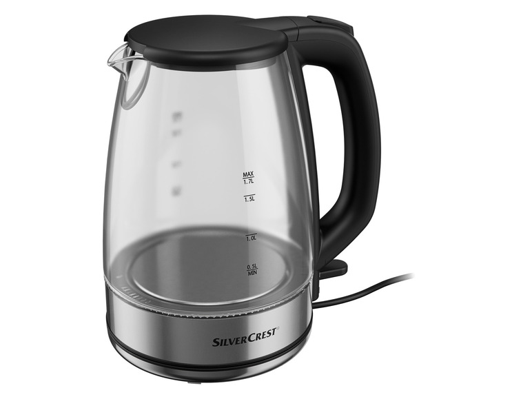 SILVERCREST® KITCHEN TOOLS Glas-Wasserkocher »SWGF 3000 C2«, mit LED-Farbwechsel, 1,7 l Großer Ausverkauf