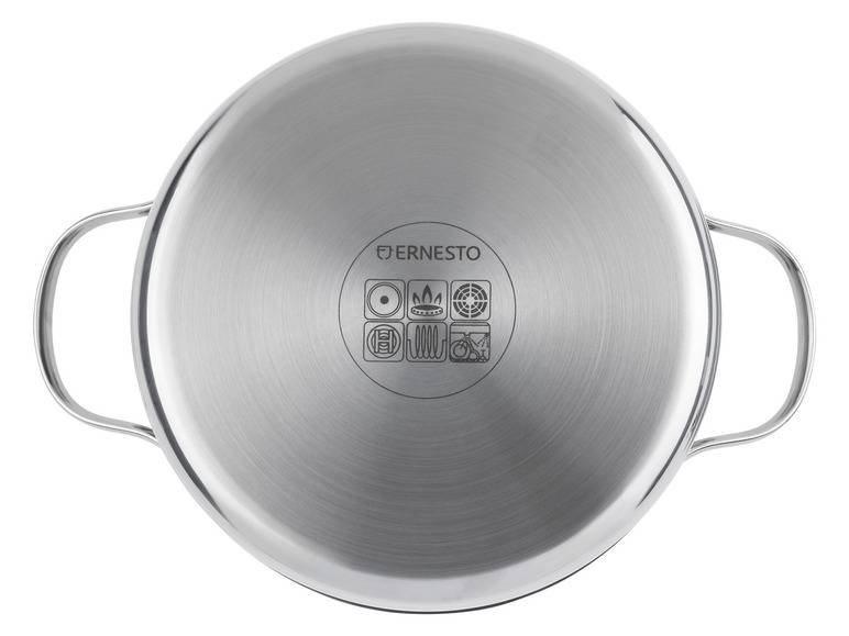 ERNESTO® Edelstahl-Topf, mit Deckel, Ø 20 cm Flash Sale