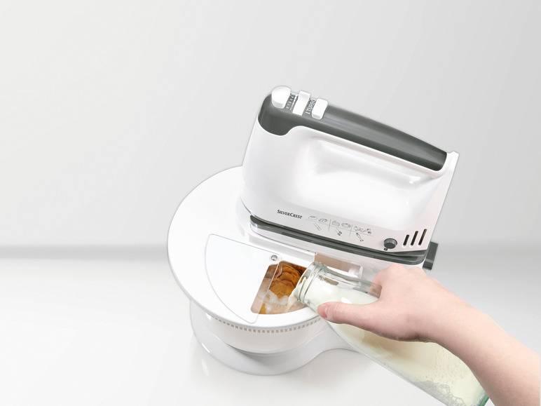 SILVERCREST® KITCHEN TOOLS Handmixer SHMS 300 C2 mit Schüssel und Spritzschutz Saisonschlussverkauf