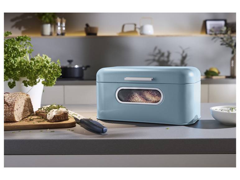 ERNESTO® Brotkasten, mit Sichtfenster, aus Metall Online Outlet