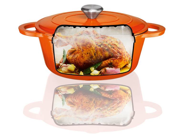 ERNESTO® Gusseisen-Bräter, oval Ø 25 cm Neueste Stile