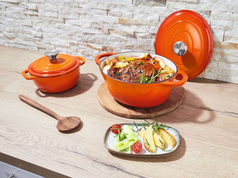 ERNESTO® Gusseisen-Bräter, oval Ø 25 cm Neueste Stile