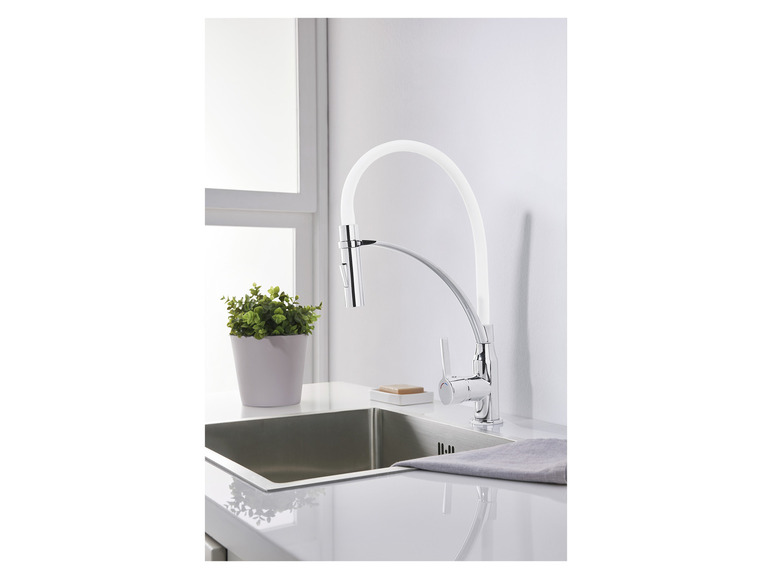 LIVARNO home Küchenarmatur mit Spiralfeder / Gummischlauch Vierteljährliche Förderung