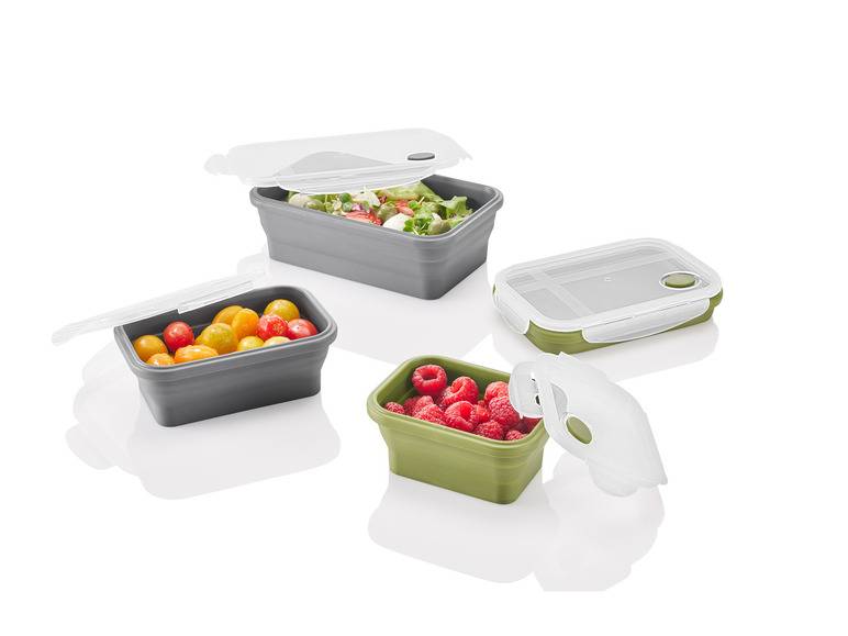 ERNESTO® Frischhaltedosen-Set, platzsparend faltbar Bis zu 55% Rabatt