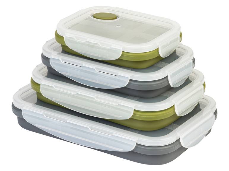 ERNESTO® Frischhaltedosen-Set, platzsparend faltbar Bis zu 55% Rabatt