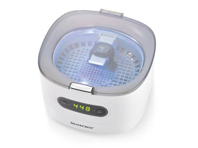 SILVERCREST® Ultraschall-Reinigungsgerät »SUR 48 D5«, weiß Clearance-Verkauf