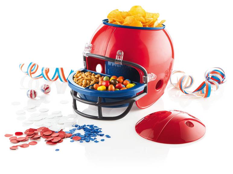 ERNESTO® Snackhelm, Football-Helm-Optik, herausnehmbare Behälter Im Verkauf