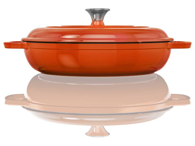 ERNESTO® Gusseisen-Servierpfanne, Ø 30 cm, mit Drop-System Verkauf