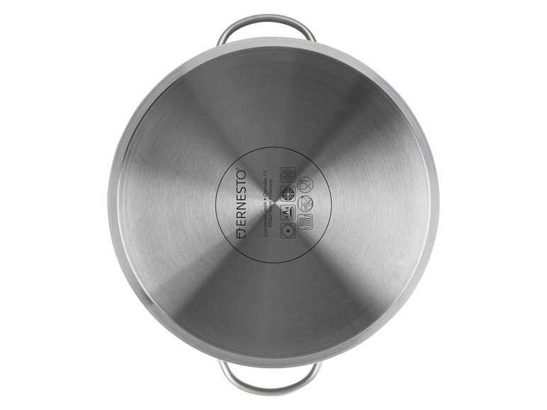 ERNESTO® Topfset Edelstahl, 6-tlg, mit Glasdeckel im Angebot