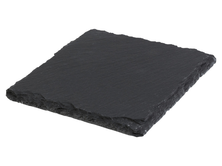 LIVARNO home Schiefer-Servierplatten / Schiefer-Untersetzer, mit Antirutsch-Füßen Versandkostenfrei