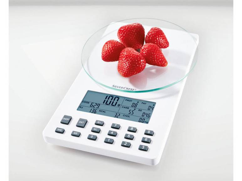 SILVERCREST® KITCHEN TOOLS Nährwert-Analysewaage fit »SNAW 1000 D2« Saisonschlussverkauf