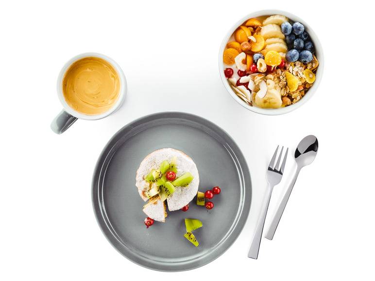 ERNESTO® Geschirr-Set, Teller / Schüssel / Tassen, 12-teilig, Porzellan Super Sparpreis