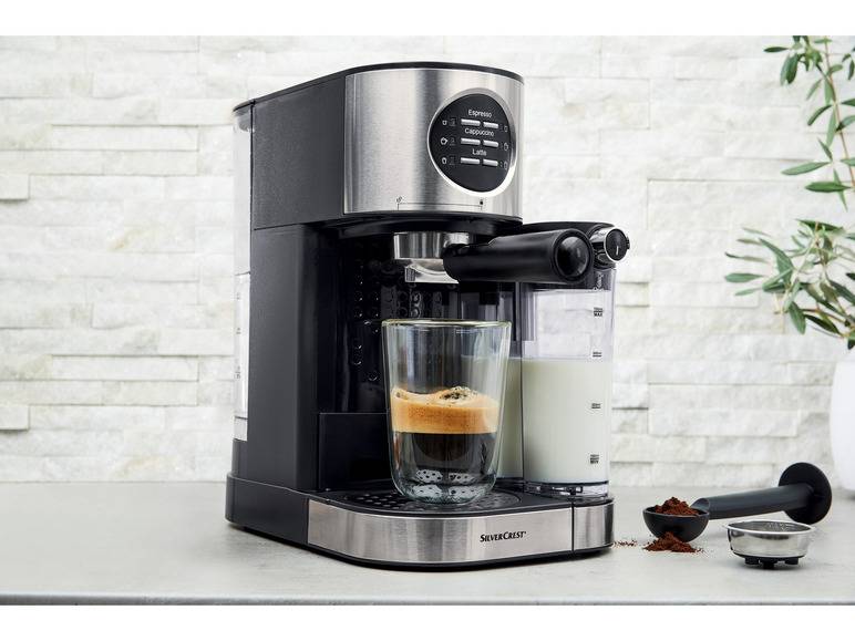 SILVERCREST® KITCHEN TOOLS Espressomaschine mit Milchaufschäumer »SEMM 1470 A2« Angebote